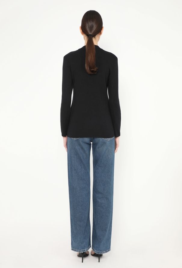 Saint Laurent Vintage Mock-Neck Sweater - 4