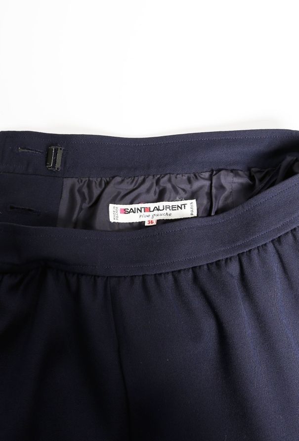 Saint Laurent 70s High-Waisted Twill Wrap Skirt - 4