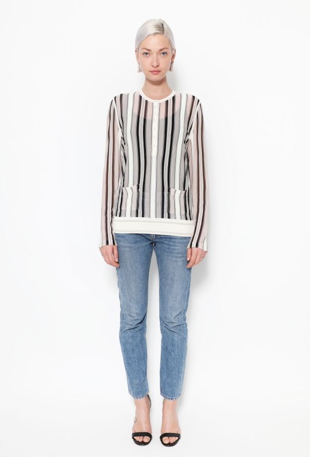 Chanel Striped Mesh Top - 2