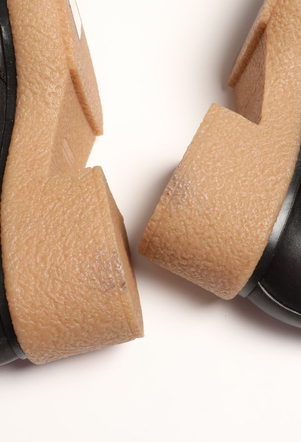 Hermès Platform Leather Chelsea Boots - 7