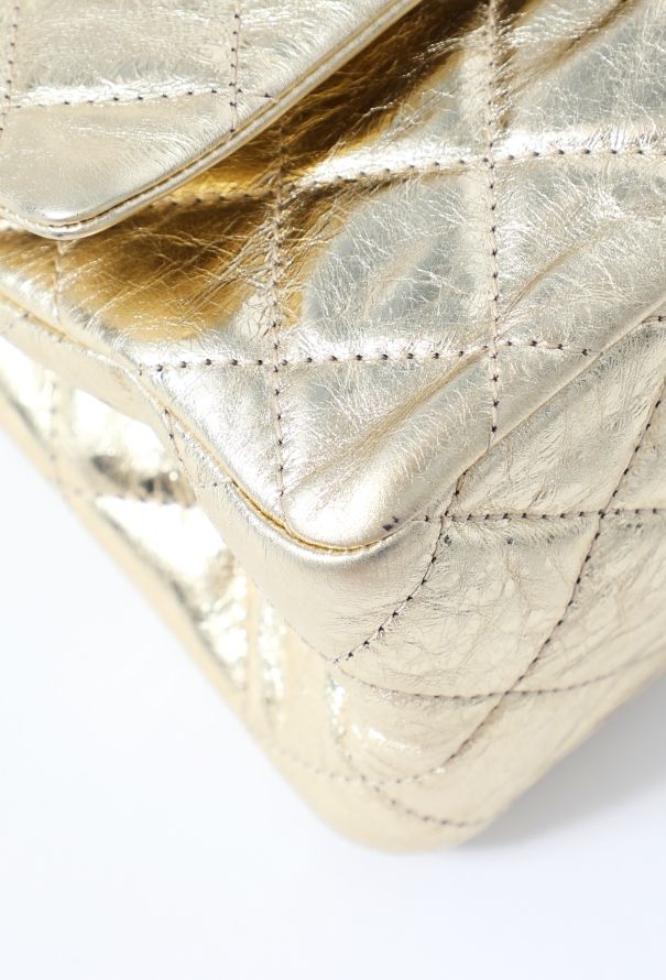 Chanel Gold Metallic 2.55 Maxi Flap Bag – Circa 2008–2009 - 8