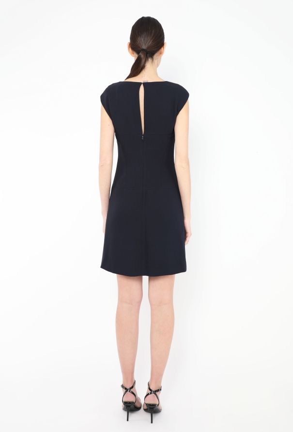 Chanel S/S 2008 Bow Brooch Silk Dress - 4