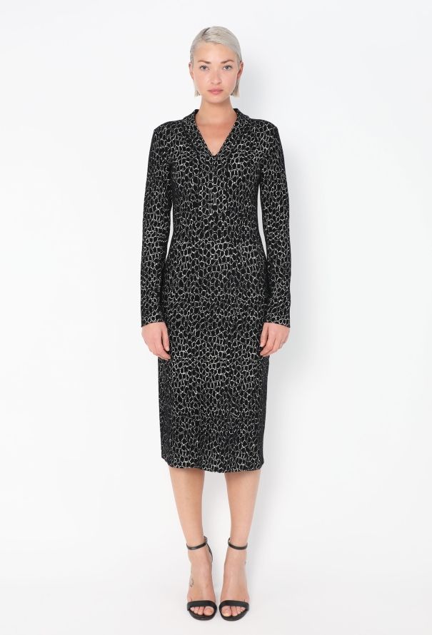 Alaïa F/W 2015 Graphic Chenille Dress - 1