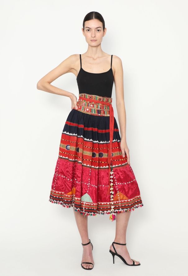 World Treasures 1950s Authentic Banjaran Wrap Skirt - 1