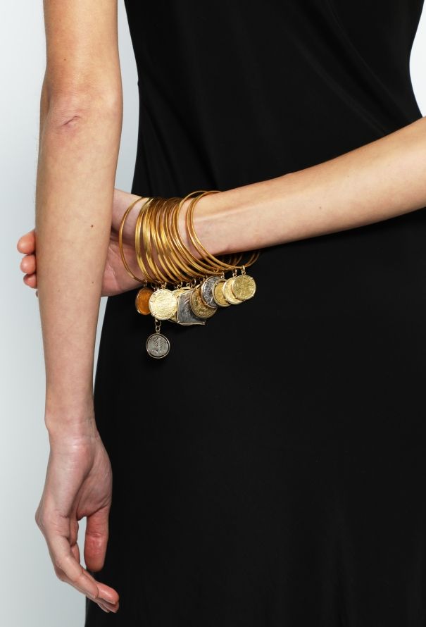 Vintage Fine Jewelry Set of 16 Coin Charm Bracelets, owned by Elizabeth Taylor - 4