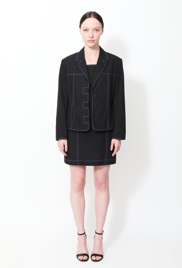 Gianni Versace Jeans Couture' Stitched Trim Dress Ensemble - 2