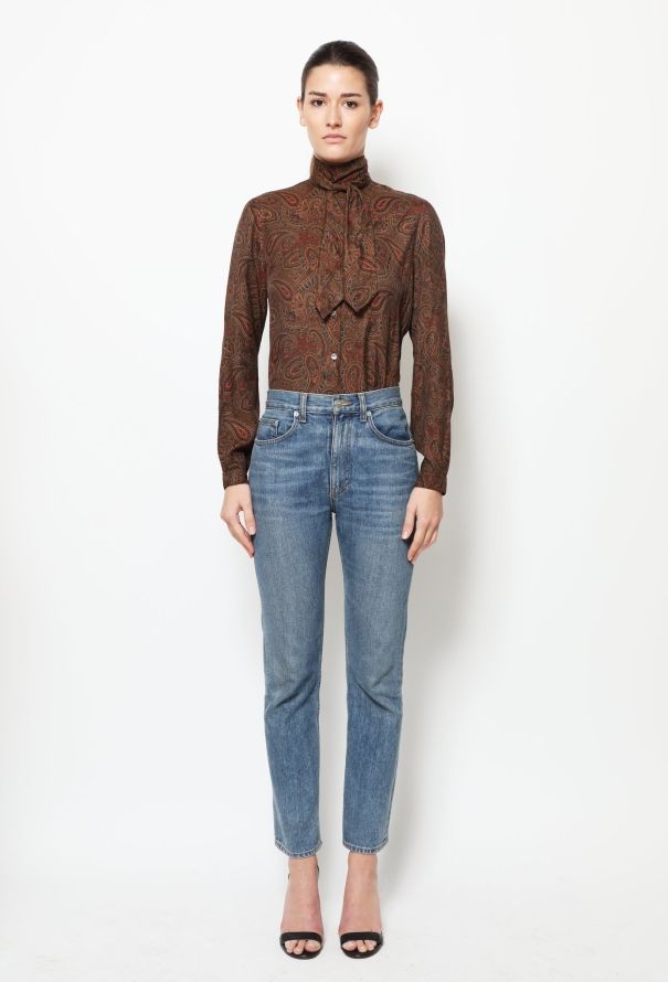 Pierre Cardin Paisley Lavallière Blouse - 2