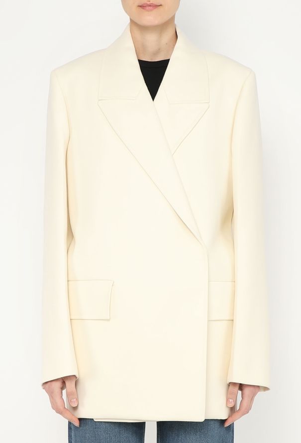 Jil Sander S/S 2022 Oversized Beige Tailored Blazer - 1