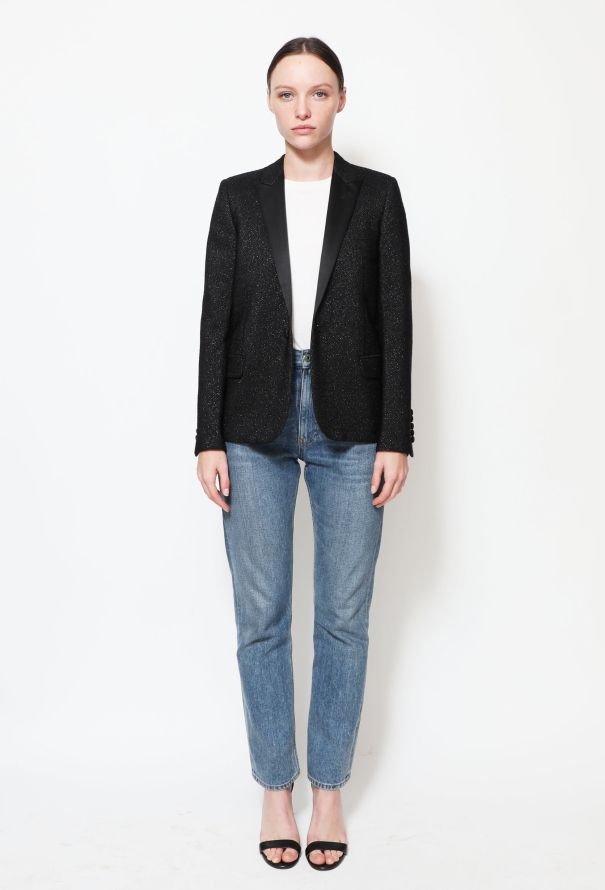 Saint Laurent Iridescent Smoking Blazer - 2