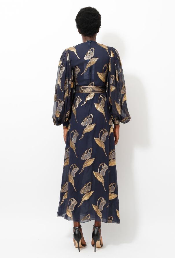 Galanos '80s Lamé Embroidered  Ensemble - 4