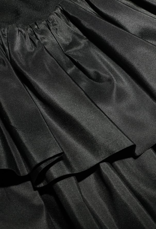 Saint Laurent S/S 1983 Ruffled One-Shoulder Dress - 9