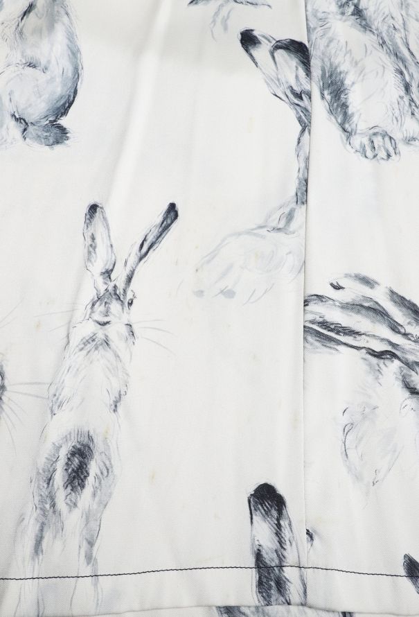 Céline F/W 2015 Wonderland Silk Dress - Rabbit print - 6