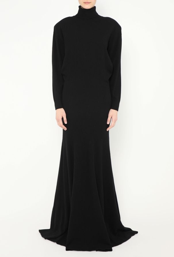 Saint Laurent F/W 2022 Cashmere Knit Gown - 4