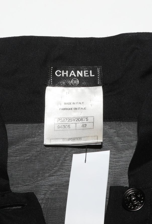 Chanel Accordion Pleated Silk Blouse - 5