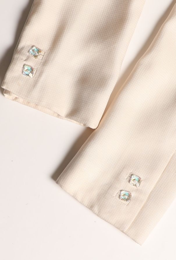 Gianni Versace '80s Embellished Silk Suit - 10