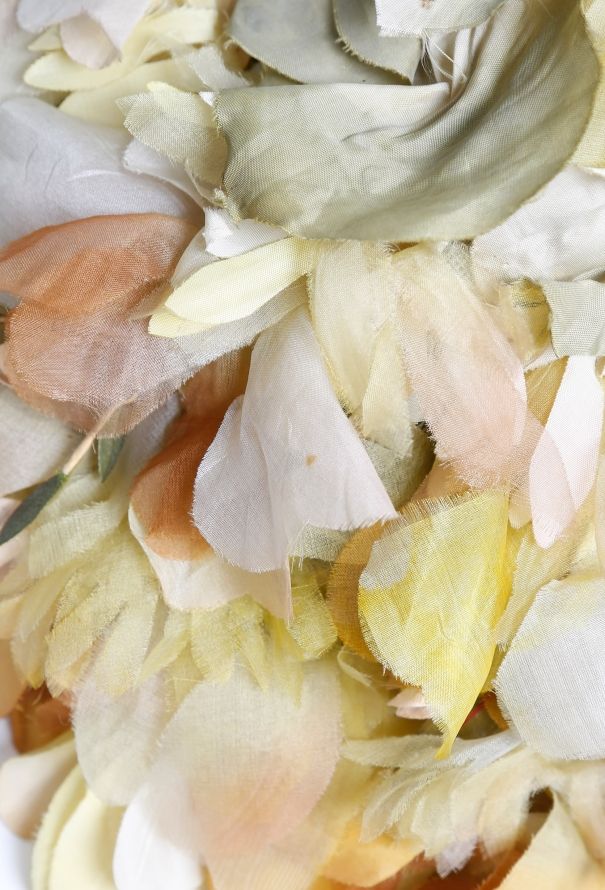 Schiaparelli 1950s Floral Embroidered Hat - 5