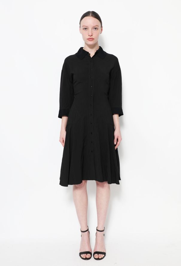 Alaïa 80s Flared Button-up Dress - 1