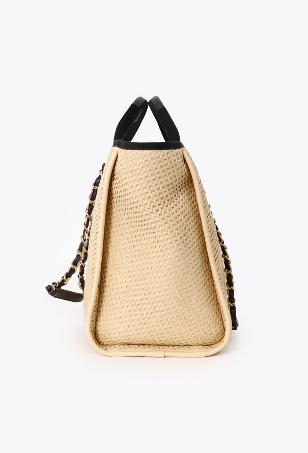 Chanel Raffia Medium Deauville Tote Bag - 4