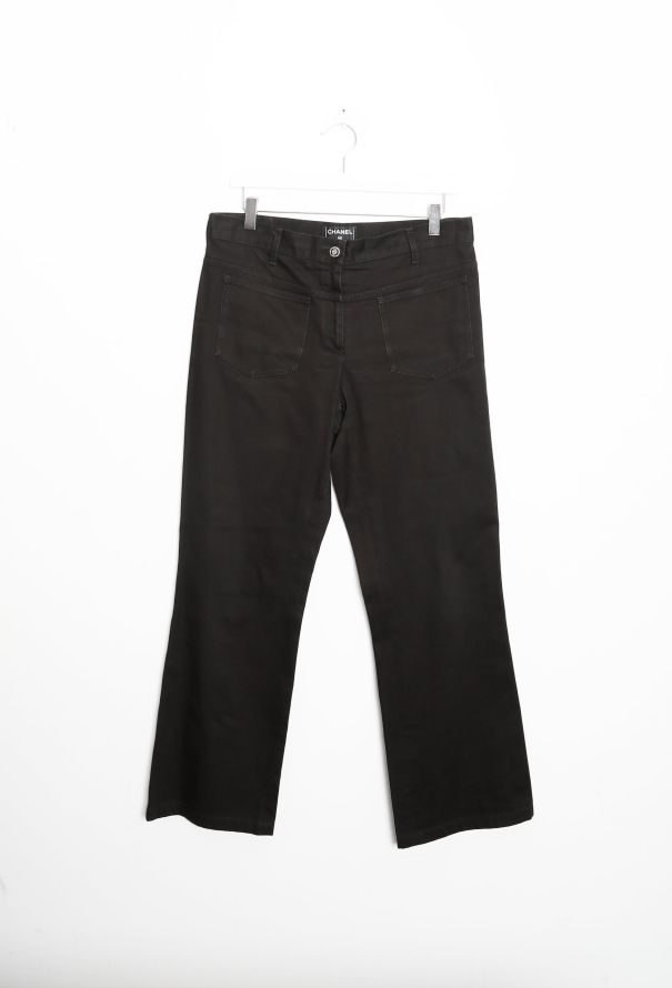 Chanel Bootcut Double Pocket Denim Trousers - 5