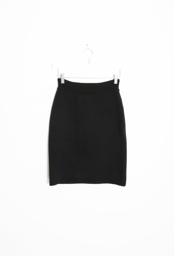 Alaïa 90s Scalloped Knit Skirt - 5