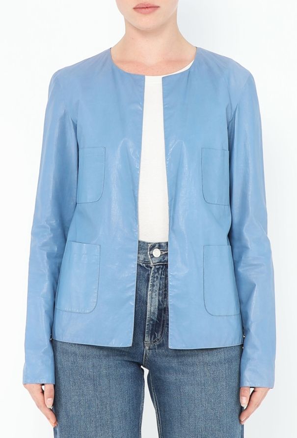 Chanel Resort 2015 Paris-Dubai Leather Lurex Jacket - 4