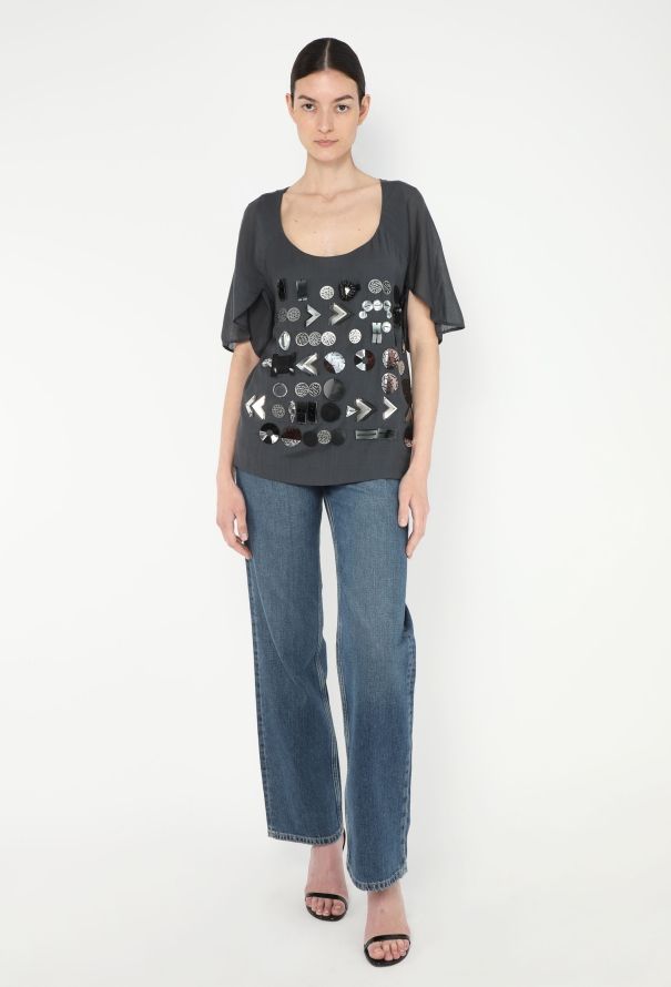 Chloé F/W 2007 Metallic Appliqué Tunic - 3