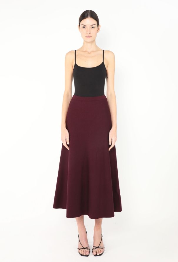 Gabriela Hearst F/W 2021 Flared Knit Skirt - 1