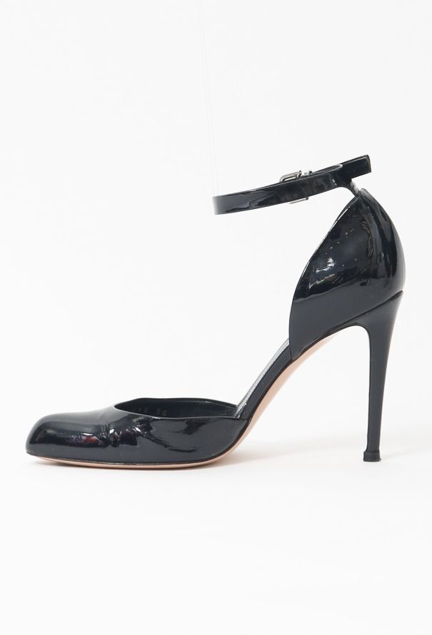 Modern Designers Gianvito Rossi Patent Ankle Strap Heels - 4