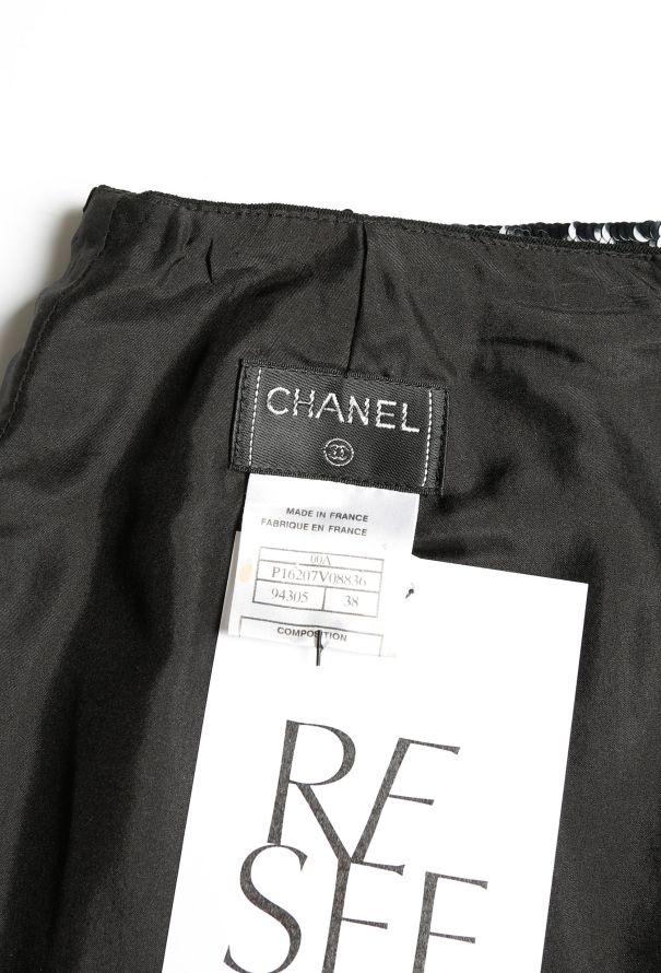 Chanel Embellished Sequin Trim Skirt - 5