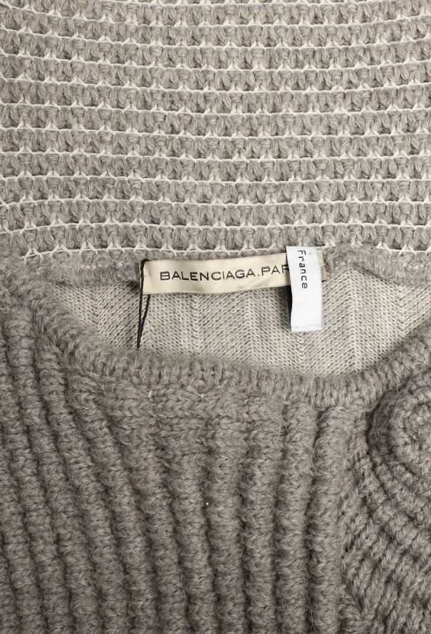 Balenciaga F/W 2004 Ribbed Herringbone Sweater - 6