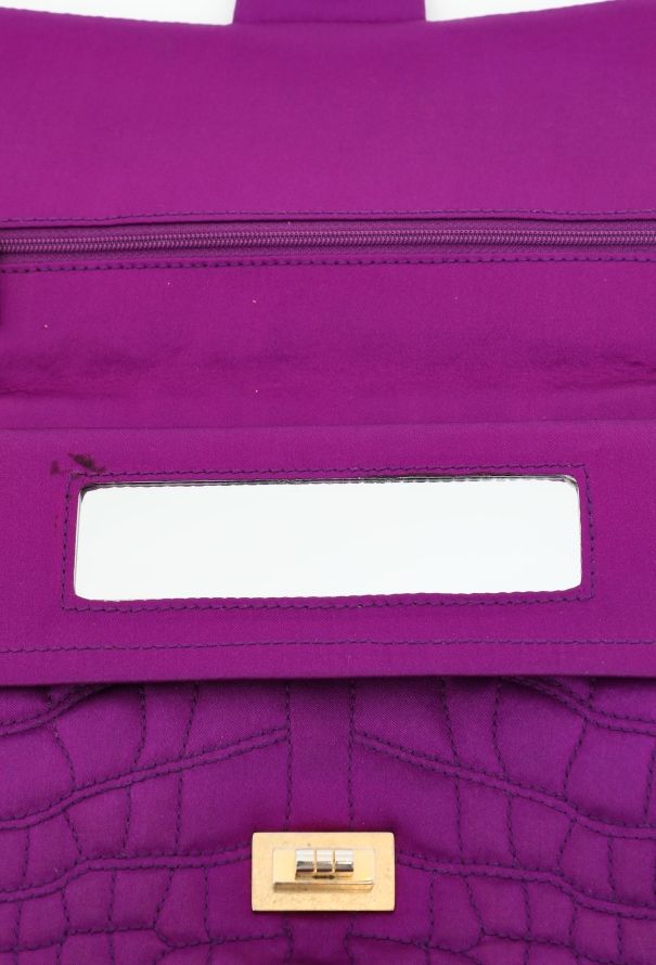 Chanel F/W 2007 Crocodile Quilted 2.55 Medium Flap Bag - 14