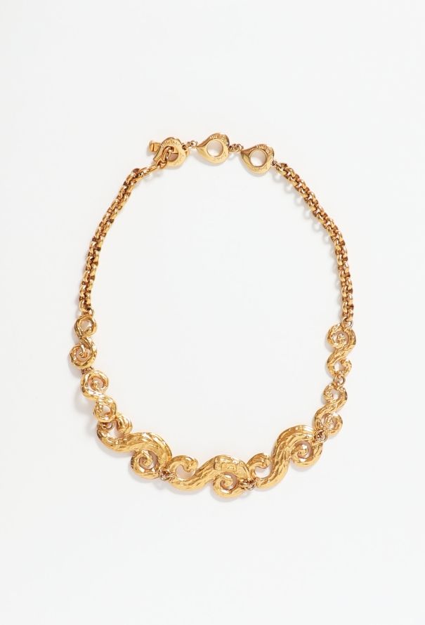 Saint Laurent Vintage Arabesque Collar Necklace - 1