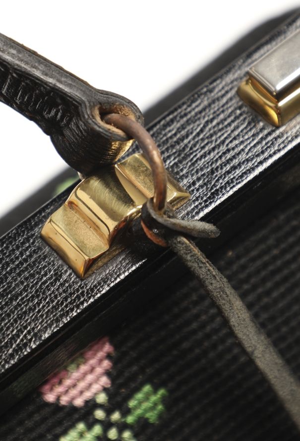 Floral Top Handle Bag - 12