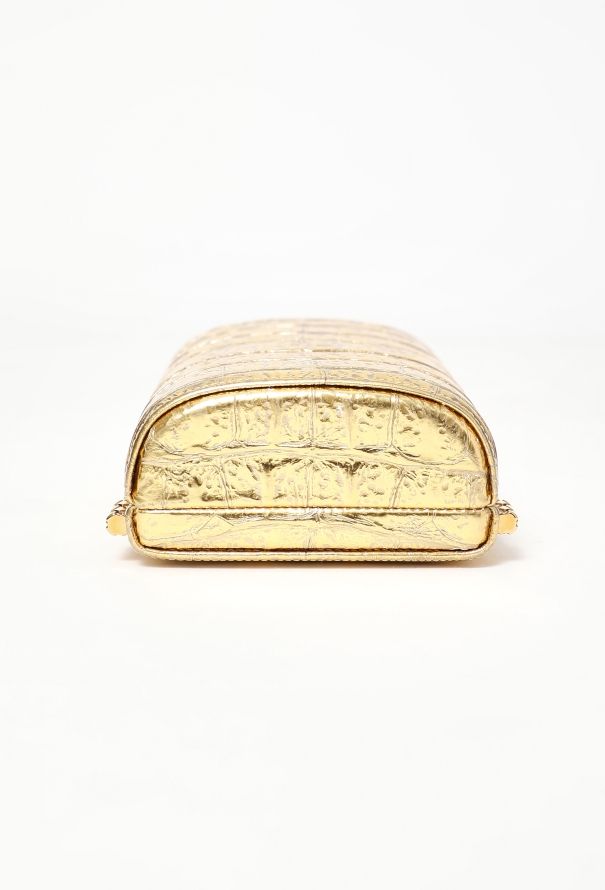 Chanel Rare Pre-Fall 2019 Gold Mini Evening Bag - 8