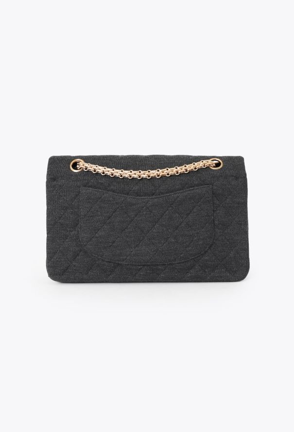Chanel Grey Jersey Medium Timeless Bag - 4