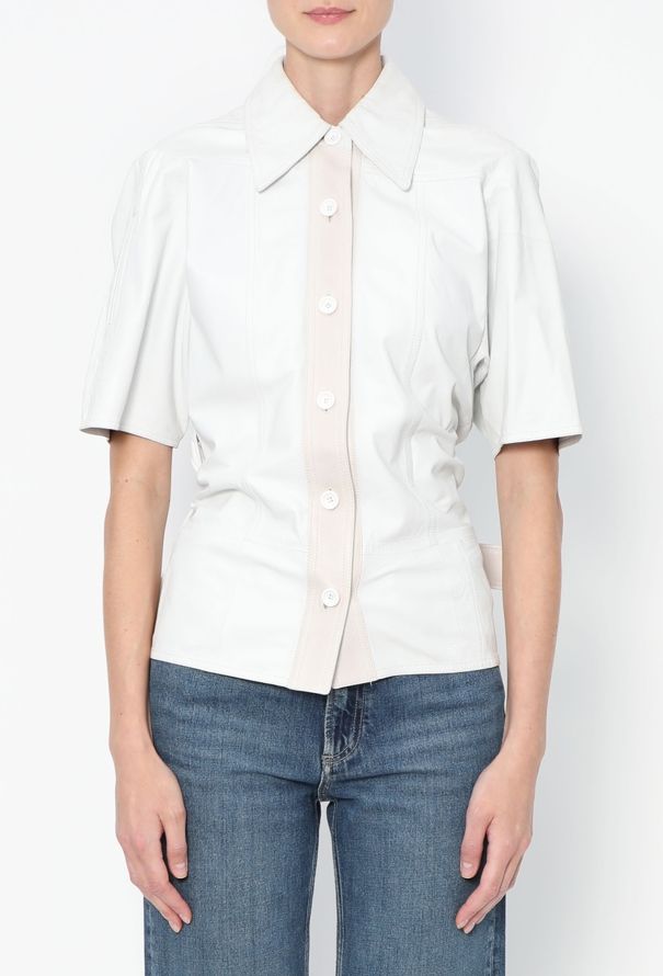 Céline 2017 Belted Lambskin Top - 5