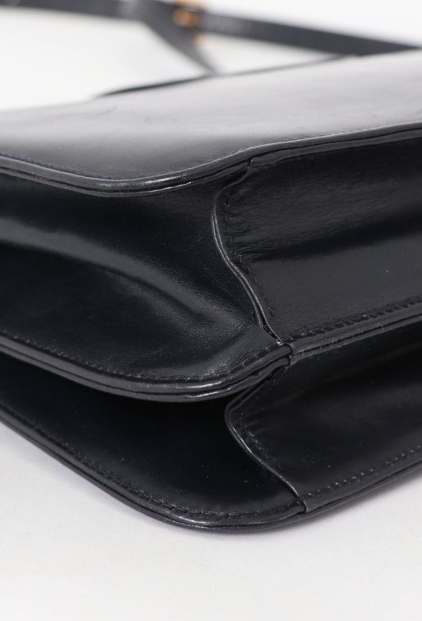 Gucci '70s Navy Horsebit Shoulder Bag - 7