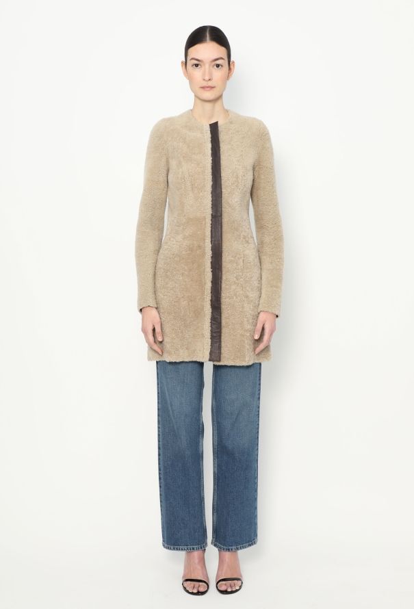 Céline Pre-Fall 2010 Shearling Coat - 3