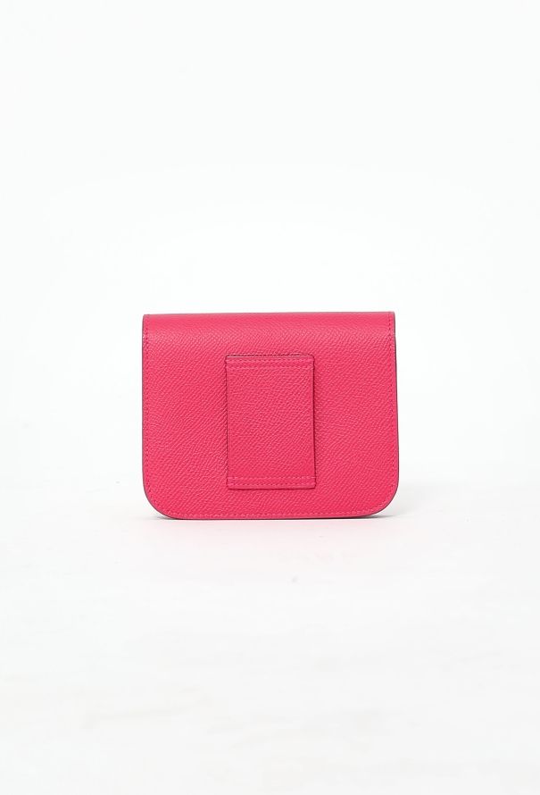 Hermès Rose Mexico Epsom Constance Slim Wallet & Belt - 5