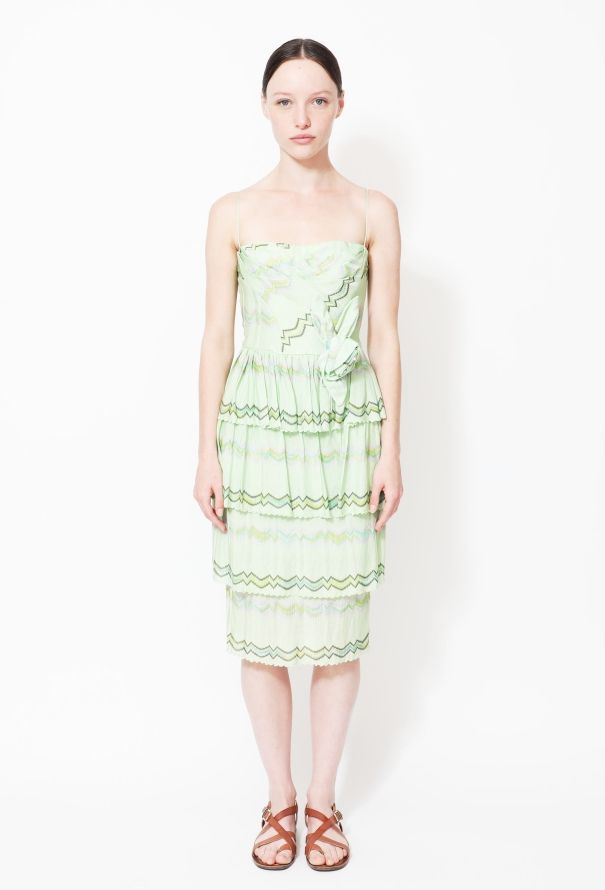 Missoni Tiered Zig Zag Knit Dress - 1