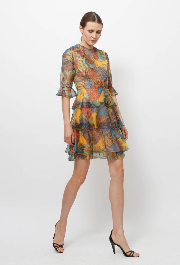 Vintage Floral Tiered Dress - 3