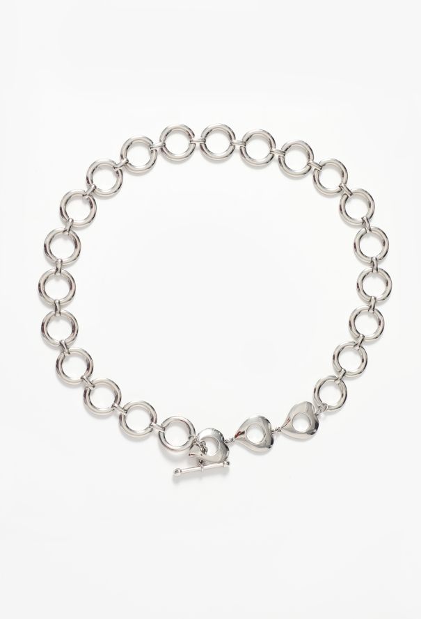 Saint Laurent Mid '90s Chainlink Heart Belt - 1