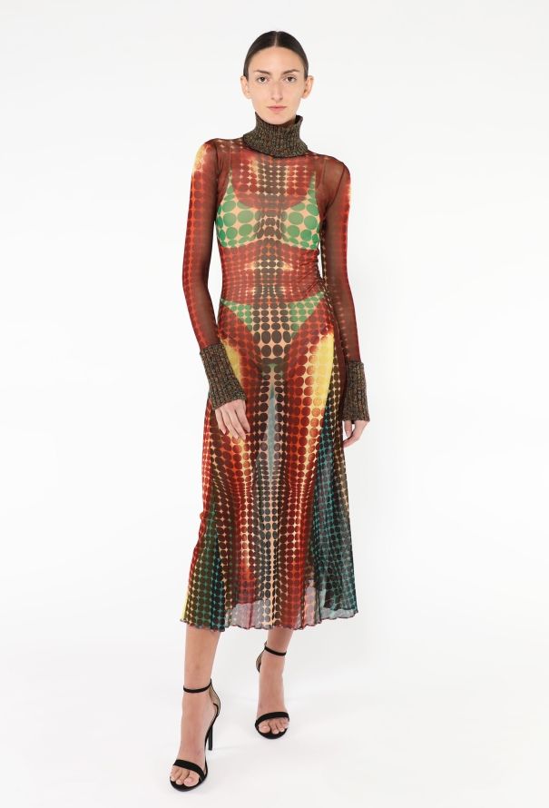 Jean Paul Gaultier ICONIC F/W 1995 Cyberdot Mesh Dress - 2