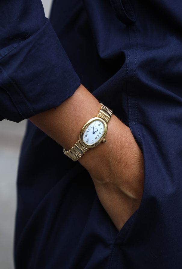 Cartier 18K Yellow Gold Baignoire Watch - 4