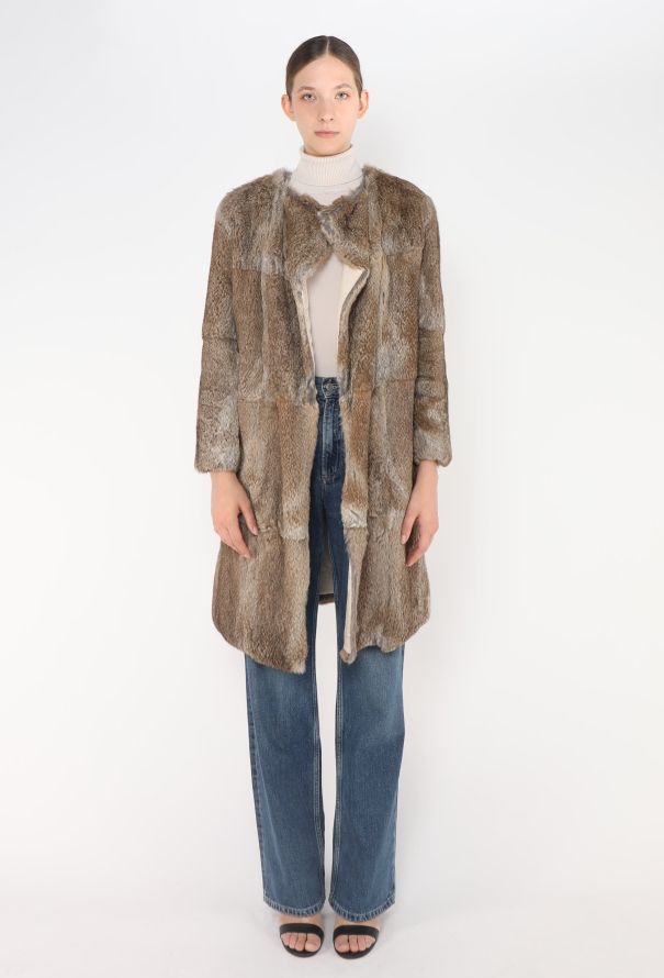 Céline Resort 2010 Rabbit Fur Coat - 1