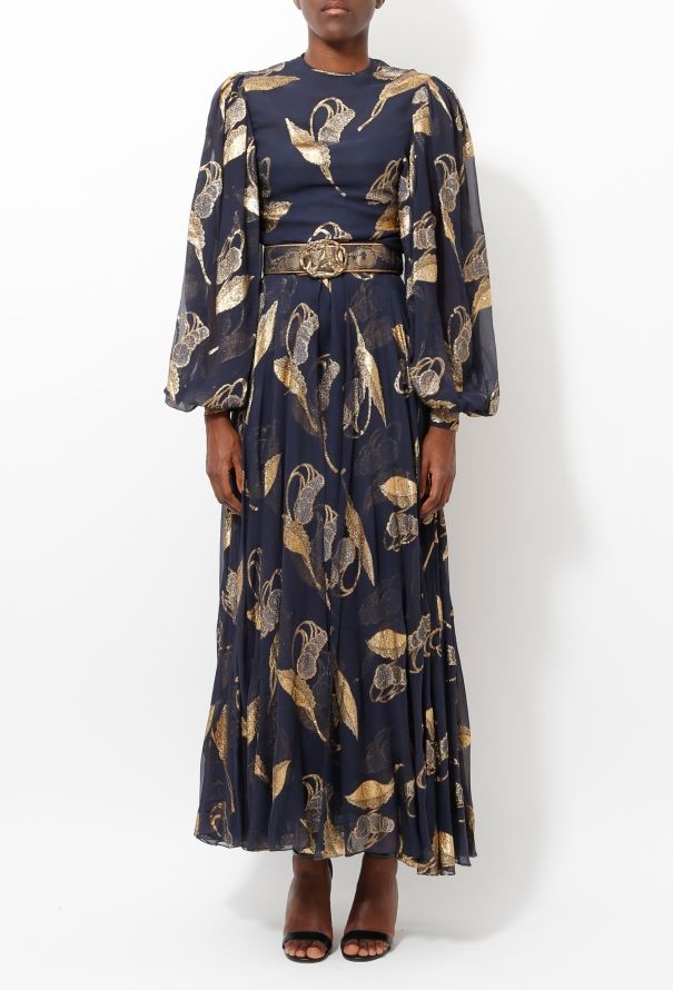 Galanos '80s Lamé Embroidered  Ensemble - 6