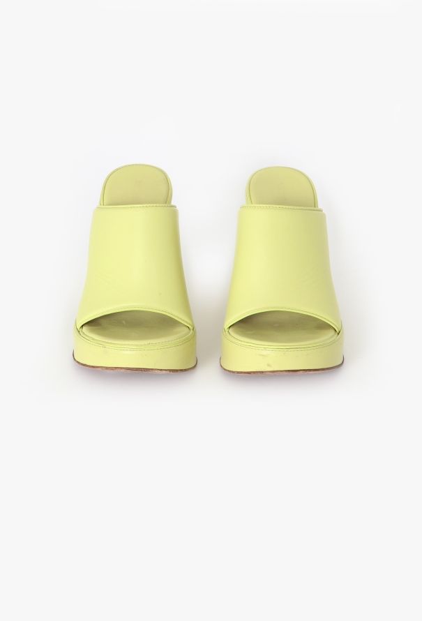 Bottega Veneta S/S 2021 Nappa Platform Mules - 4