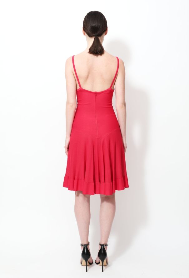 Alaïa Fluted Open Back Dress - 3