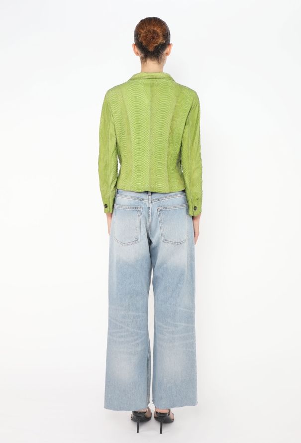 Prada 2004 Cropped Python Jacket - 5