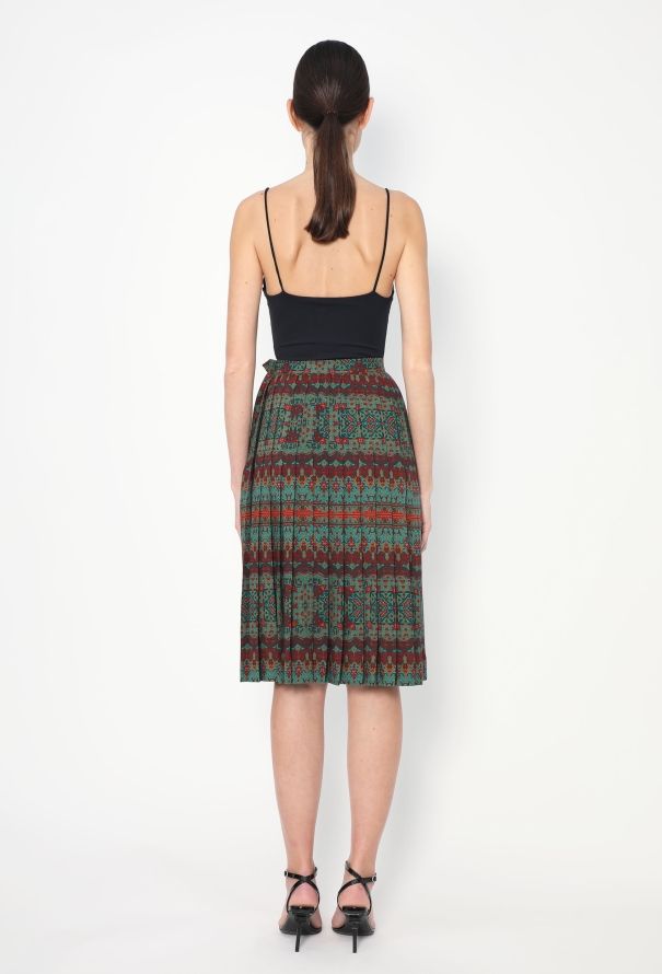 Saint Laurent F/W 1983 Mosaic Pleated Skirt - 5